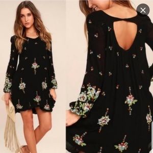 Free people long sleeve mini dress